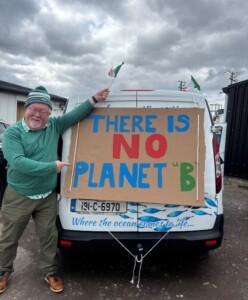 There is No Planet B Kevin Flannery director of Oceanworld at St Patricks day parade