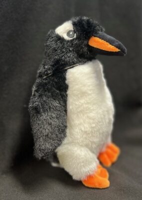 Re-pets gentoo penguin plush at Dingle Oceanworld aquarium gift shop