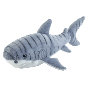 Realistic and cuddly tiger shark plush toy