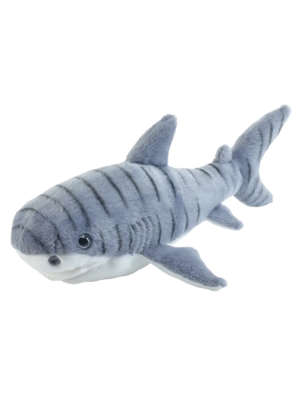 Realistic and cuddly tiger shark plush toy