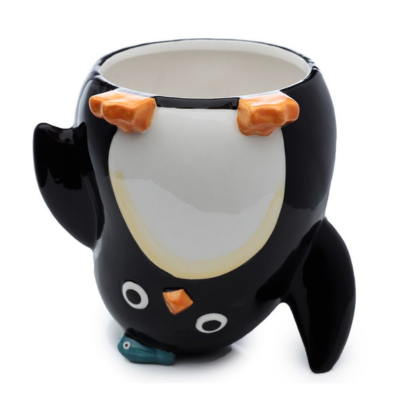 Penguin upside down mug at Dingle Oceanworld aquarium gift shop