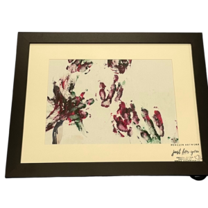 Penguin art made by penguins at Dingle Oceanworld Aquarium