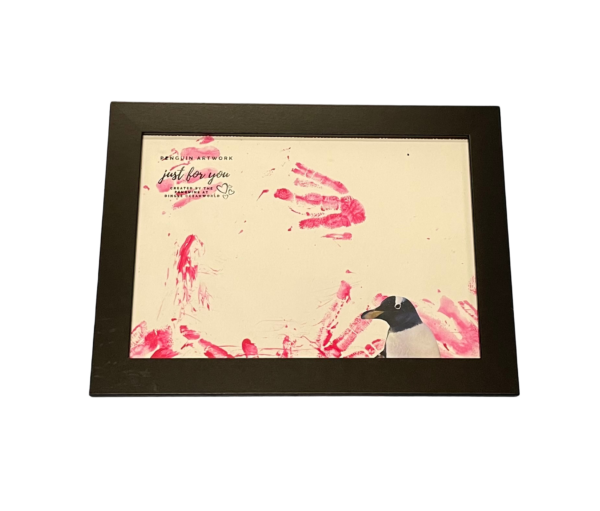 Penguin art made by penguins at Dingle Oceanworld Aquarium