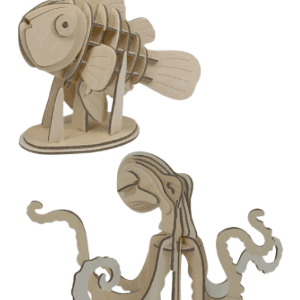 Eco wood puzzle octopus clownfish at dingle oceanworld aquarium gift shop