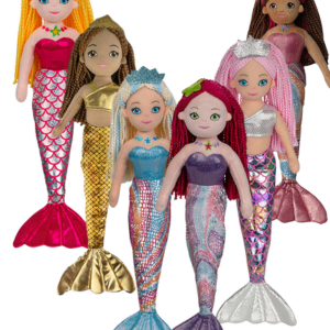 Nature planet range of mermaid plush doll soft toys at dingle oceanworld aquarium gift shop